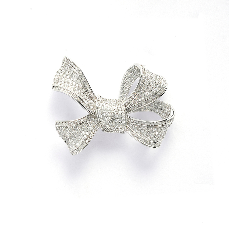 Clear Zirconia Brooch $6.8-7.3