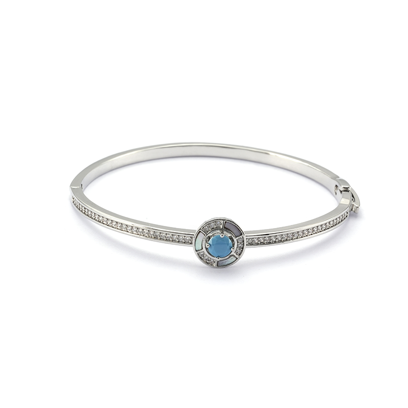 Fashion styles closed Bangle with turquoise $4.5-$5.1